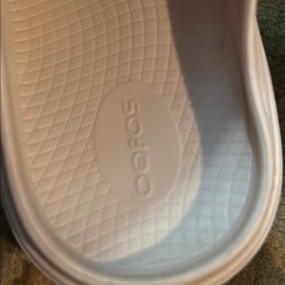 OOFOS White Mules Comfortable Clogs - Picture 2 of 4